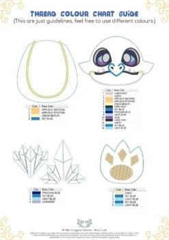 ITH Crystal Wyvern Dragon Plush Embroidery Pattern(Ith Crystal Wyvern Dragon Plush Embroidery Pattern) -Dragons' Garden ith crystal wyvern dragon plush embroidery pattern pattern dragons garden 675132