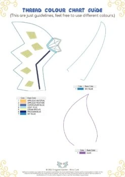 ITH Crystal Wyvern Dragon Plush Embroidery Pattern(Ith Crystal Wyvern Dragon Plush Embroidery Pattern) -Dragons' Garden ith crystal wyvern dragon plush embroidery pattern pattern dragons garden 826550