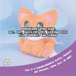 ITH Cute Fox Blob Plushie Pattern(Ith Cute Fox Blob Plushie Pattern) -Dragons' Garden ith cute fox blob plushie pattern pattern dragons garden 173434