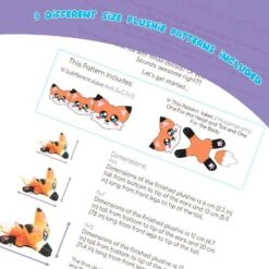 ITH Cute Fox Plushie Embroidery Pattern(Ith Cute Fox Plushie Embroidery Pattern) -Dragons' Garden ith cute fox plushie embroidery pattern pattern dragons garden 107888