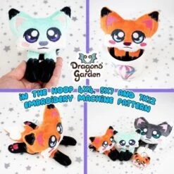 ITH Cute Fox Plushie Embroidery Pattern(Ith Cute Fox Plushie Embroidery Pattern)