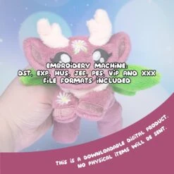 ITH Daisy Fawn Plushie Embroidery Pattern(Ith Daisy Fawn Plushie Embroidery Pattern) -Dragons' Garden ith daisy fawn plushie embroidery pattern pattern dragons garden 914982