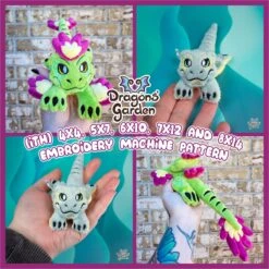 ITH Deinonychus Raptor Dinosaur Plush Embroidery Pattern(Ith Raptor Dinosaur Plush Embroidery Pattern)