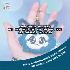 ITH Dust Bunny Charm Plushie Pattern(Ith Dust Bunny Charm Plushie Pattern) -Dragons' Garden ith dust bunny charm plushie pattern pattern dragons garden 428740