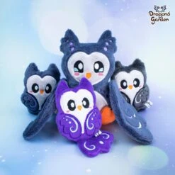 ITH Fairy Owl Bird Plush Embroidery Pattern(Ith Fairy Owl Plush Embroidery Pattern) -Dragons' Garden ith fairy owl plush embroidery pattern pattern dragons garden 475591