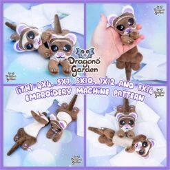 ITH Ferret Plush Embroidery Pattern(Ith Ferret Plush Embroidery Pattern)