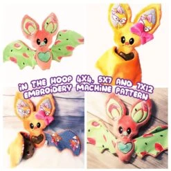 ITH Fruit Bats Plushies Embroidery Pattern(Ith Fruit Bats Plushies Embroidery Pattern)