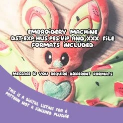 ITH Fruit Bats Plushies Embroidery Pattern(Ith Fruit Bats Plushies Embroidery Pattern) -Dragons' Garden ith fruit bats plushies embroidery pattern pattern dragons garden 688959