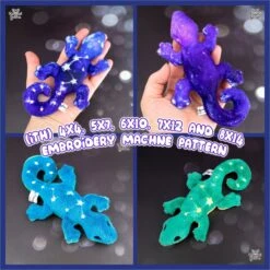 ITH Galaxy Gecko Plush Embroidery Pattern(Ith Galaxy Gecko Plush Embroidery Pattern)