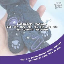 ITH Galaxy Wolf Plush Embroidery Pattern(Ith Galaxy Wolf Plush Embroidery Pattern) -Dragons' Garden ith galaxy wolf plush embroidery pattern pattern dragons garden 874641