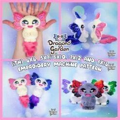 ITH Happy Axolotl Plush Embroidery Pattern(Ith Happy Axolotl Plush Embroidery Pattern)