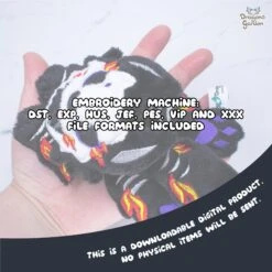 ITH Hellhound Puppy Plush Embroidery Pattern(Ith Hellhound Puppy Plush Embroidery Pattern) -Dragons' Garden ith hellhound puppy plush embroidery pattern pattern dragons garden 118643