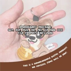 ITH Honey Bear Charm Pattern(Ith Honey Bear Charm Pattern) -Dragons' Garden ith honey bear charm pattern pattern dragons garden 179133