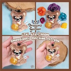 ITH Honey Bear Charm Pattern(Ith Honey Bear Charm Pattern)