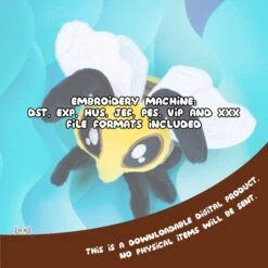 ITH Honey Bee Plush Embroidery Pattern(Ith Honey Bee Plush Embroidery Pattern) -Dragons' Garden ith honey bee plush embroidery pattern pattern dragons garden 505245