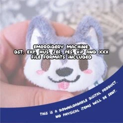 ITH Husky Puppy Head Charm Pattern(Ith Husky Puppy Head Charm Pattern) -Dragons' Garden ith husky puppy head charm pattern pattern dragons garden 856424