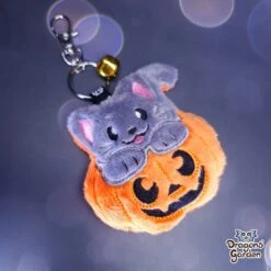 ITH Kitty In A Pumpkin Charm(Ith Kitty In A Pumpkin Charm) -Dragons' Garden ith kitty in a pumpkin charm pattern dragons garden patreon 379659