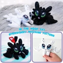 ITH Light & Night Fury Plush Embroidery Pattern(Ith Light Night Fury Plush Embroidery Pattern)