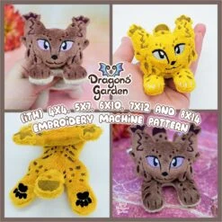 ITH Lynx Plushie Embroidery Pattern(Ith Lynx Plushie Embroidery Pattern)