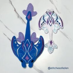 ITH River Moth Manta Plush Embroidery Pattern(Ith Manta Skimmer Mount Plush Embroidery Pattern) -Dragons' Garden ith manta skimmer mount plush embroidery pattern pattern dragons garden 433088