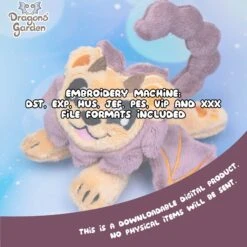 ITH Manticore Cub Plush Embroidery Pattern(Ith Manticore Cub Plush Embroidery Pattern) -Dragons' Garden ith manticore cub plush embroidery pattern pattern dragons garden 829757