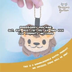 ITH Manticore Lion Charm Pattern(Ith Manticore Lion Charm Pattern) -Dragons' Garden ith manticore lion charm pattern pattern dragons garden 469360