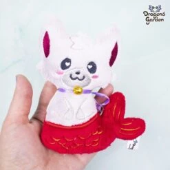 ITH Mermaid Kitty Plushie Embroidery Pattern| Double Sided(Ith Mermaid Kitty Plushie Embroidery Pattern) -Dragons' Garden ith mermaid kitty plushie embroidery pattern double sided pattern dragons garden 438204