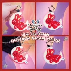ITH Moon Bunny Charm Pattern(Ith Moon Bunny Charm Pattern)