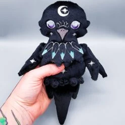 ITH Moonlight Raven Plush Embroidery Pattern(Ith Moonlight Raven Plush Embroidery Pattern) -Dragons' Garden ith moonlight raven plush embroidery pattern pattern dragons garden 656662