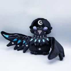 ITH Moonlight Raven Plush Embroidery Pattern(Ith Moonlight Raven Plush Embroidery Pattern) -Dragons' Garden ith moonlight raven plush embroidery pattern pattern dragons garden 789295