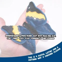 ITH Oakleaf & Monarch Butterfly Plushies Embroidery Pattern(Ith Oakleaf Monarch Butterfly Plushies Embroidery Pattern) -Dragons' Garden ith oakleaf monarch butterfly plushies embroidery pattern pattern dragons garden 926583