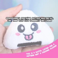 ITH Onigiri Rice Ball Keychain Charm Embroidery Pattern(Ith Onigiri Rice Ball Keychain Charm Embroidery Pattern) -Dragons' Garden ith onigiri rice ball keychain charm embroidery pattern pattern dragons garden 981720