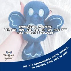 ITH Owlet Bird Embroidery Pattern(Ith Owlet Bird Embroidery Pattern) -Dragons' Garden ith owlet pattern dragons garden 4x4 222411