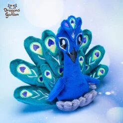 ITH Peacock Plush Embroidery Pattern(Ith Peacock Plush Embroidery Pattern) -Dragons' Garden ith peacock plush embroidery pattern pattern dragons garden 271871