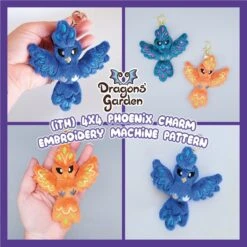 ITH Phoenix Fire Bird Charm Pattern(Ith Phoenix Charm Pattern)