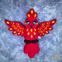 ITH Phoenix Fire Bird Plush Embroidery Pattern(Ith Phoenix Plush Embroidery Pattern) -Dragons' Garden ith phoenix plush embroidery pattern pattern dragons garden 734183