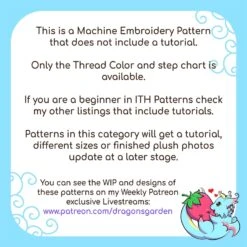 ITH Pug Plushie Pattern (Without Tutorial)(Ith Pug Plushie Pattern Without Tutorial) -Dragons' Garden ith pug plushie pattern without tutorial pattern dragons garden 4x4 157873