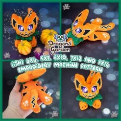 ITH Pumpkin Cat Halloween Plushie Embroidery Pattern(Ith Pumpkin Cat Halloween Plushie Embroidery Pattern)