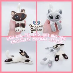 ITH Ragdoll Cat Plushie Embroidery Pattern(Ith Ragdoll Cat Plushie Embroidery Pattern)