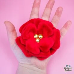 ITH Rose Plush Flower Pattern(Ith Rose Plush Flower Pattern) -Dragons' Garden ith rose plush flower pattern pattern dragons garden 141807