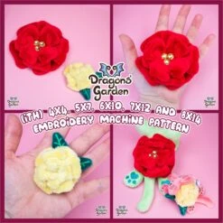 ITH Rose Plush Flower Pattern(Ith Rose Plush Flower Pattern)