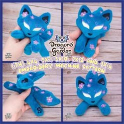 ITH Sakura Kitsune Plush Embroidery Pattern(Ith Sakura Kitsune Plush Embroidery Pattern)