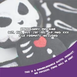 ITH Skeleton Bat Plushie Embroidery Pattern(Ith Skeleton Bat Plushie Embroidery Pattern) -Dragons' Garden ith skeleton bat plushie embroidery pattern pattern dragons garden 634038