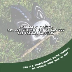 ITH Skeleton Wolf Plush Embroidery Pattern(Ith Skeleton Wolf Plush Embroidery Pattern) -Dragons' Garden ith skeleton wolf plush embroidery pattern pattern dragons garden 899938