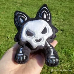 ITH Skeleton Wolf Plush Embroidery Pattern(Ith Skeleton Wolf Plush Embroidery Pattern) -Dragons' Garden ith skeleton wolf plush embroidery pattern pattern dragons garden 929227