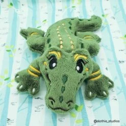 ITH Sobek Egyptian Crocodile Plush Embroidery Pattern(Ith Sobek Egyptian Crocodile Plush Embroidery Pattern) -Dragons' Garden ith sobek egyptian crocodile plush embroidery pattern pattern dragons garden 310655