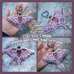 ITH Spanish Moon Moth Charm(Ith Spanish Moon Moth Charm)