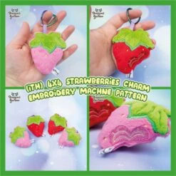 ITH Strawberry Charm Pattern(Ith Strawberry Charm Pattern)