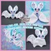 ITH Sugar Skull Bat Plushie Embroidery Pattern(Ith Sugar Skull Bat Plushie Embroidery Pattern)