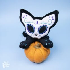 ITH Sugar Skull Kitty Plushie Embroidery Pattern(Ith Sugar Skull Kitty Plushie Embroidery Pattern) -Dragons' Garden ith sugar skull kitty plushie embroidery pattern pattern dragons garden 875614